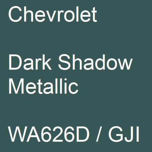 Chevrolet, Dark Shadow Metallic, WA626D / GJI.